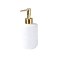 thumbnail image 2 of Dispensador recargable de jabón líquido para manos para baño: botella de vidrio con bomba para gel de ducha, champú, loción y decoración para fregadero de cocina con sello a prueba de fugas y diseño, 2 of 6