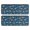 Excavator and Warning Sign Blue, variant on Excavator and Tree Blue Pattern Anti Fatigue Kitchen Rugs Set Of 2, Non Slip Washable Decorative Floor Mats for Sink Laundry and Home Use, 17"x47"