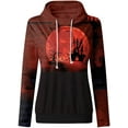 thumbnail image 3 of Costumes d'Halloween pour Femmes, Sweat à Capuche Décontracté à Manches Longues Squelette Automne Grande Taille Tendance Col Rond, 3 of 6