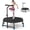 Black, variant on FUNMILY 50" Hexagonal Adult Trampoline with T-Bar Handle - 550LBS Capacity, 48 Bungee Cords, Foldable Mini Fitness Rebounder for Home Gym Exercise