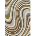 thumbnail image 3 of JONATHAN Y DAZZLE 5 x 8 Area Rug, Flow Abstract Swirl - Red/Beige/Blue, DZC100B-5, 3 of 6