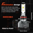 thumbnail image 4 of Fit Chevy Suburban 2007-2014 LED Headlight Hi/Low Beam Fog Light Bulbs Kit Canbus Error Free, 4 of 17