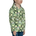 thumbnail image 3 of Lsque Cute Frog Patten Youth Hoodie Sweatshirt Pullover with Kangaroo Pocket Boys and Girls Hoodie Warm Hoodie for Kids-Medium, 3 of 6