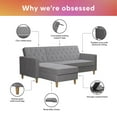 CosmoLiving by Cosmopolitan Liberty Reversible Sectional/Futon with