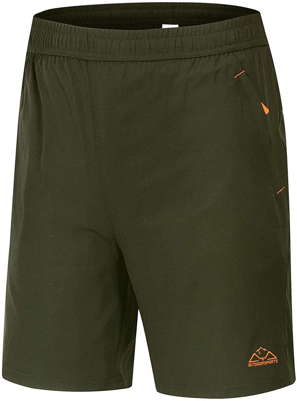 TBMPOY Mens 7 Quick Dry Active Running Workout Shorts with Mesh Liner Zip Pockets