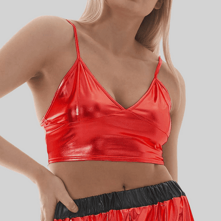 Fulorrnie Bras for Women Supportive Underwire Lift Bralette Plunge Cross Back Bra Red L