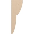 thumbnail image 3 of 4"W x 8"D x 24"H Thin Crestline Rough Cedar Woodgrain TimberThane Corbel, Primed Tan, 3 of 6