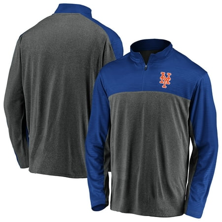 New York Mets Fanatics Branded Windshirt Quarter-Zip Pullover Jacket -