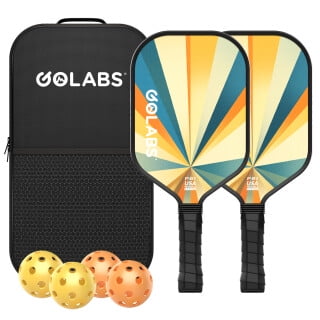 GLAROLLIRACE Pickleball Paddles Set of 2, 2 Fiberglass Rackets