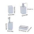 thumbnail image 3 of Iumwxz 4 Piece Bathroom Accessory Set with Soap Dispenser Pump toothbrush Tumbler and Soap Dish Christmas Decorations Outdoor Christmas Gifts Up to 50% Off, 3 of 5