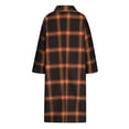 thumbnail image 5 of Patlollav Womens Plaid Coat,Ladies Casual Pockets Long Sleeve Tops Jacket, 5 of 6