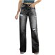 thumbnail image 2 of Pntutb Mujer Moda Casual Color Sólido Jeans Bolsillo Pantalones Jeans Mujer Pntutb Pntutb-4545, 2 of 7