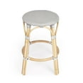 thumbnail image 2 of Butler Specialty Company Tobias Rattan Round 24" Counter Stool - Gray And White, 2 of 5