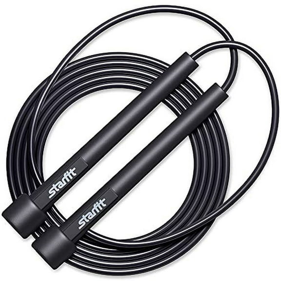 Lightweight Jump Rope for Fitness and Exercise - Adjustable Jump Ropes with Plastic Handles - Tangle-Free Skipping Rope for Crossfit, Gym, Cardio and Endurance Training - Jumping Rope for Workout
