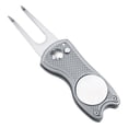thumbnail image 2 of ThisOK Golf Divot Repair Tool With Pop-Up Button Magnetic Ball Marker Lightweight Portable Metal 1-Pack 12cm, 2 of 3