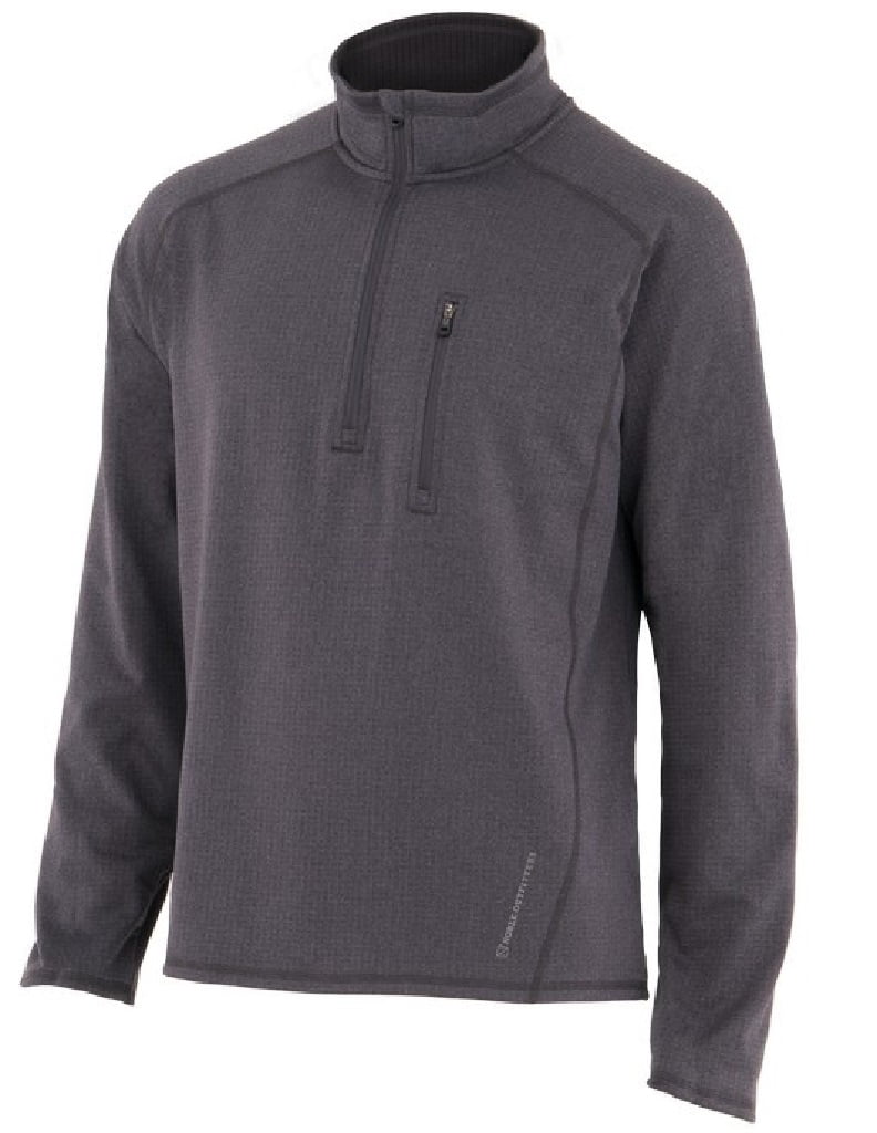Noble Outfitters Shirt Mens Performance L/S Zip Fleece Mock 11502 ...