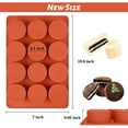thumbnail image 2 of Round Chocolate Cookie Molds, 2PCS TACYKIBD  Cylinder Silicone Mold for Chocolate Covered Oreos, Cake, Candy, Pudding, Mini Soap, 2 of 13