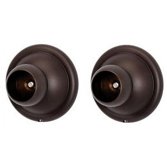 Yale Shower Rod Brackets, Chocolate Bronze