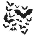 thumbnail image 3 of Etiqueta Autoadhesiva de Pared de Puerta Decoración Negra de Halloween, 3 of 9