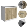 thumbnail image 3 of TUHOME Napoles Utility Sink - White/Light Oak  Engineered Wood, 3 of 8