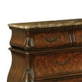 thumbnail image 2 of Bombe Shaped Dresser with Carving and Molded Details, Cherry Brown, 2 of 3
