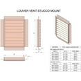 thumbnail image 3 of Stainless Steel Louvered Gable End Vent Vent Size: 12" W x 12" H, Mount Type: Flush, 3 of 3