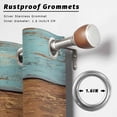 thumbnail image 2 of Outdoor Curtains for Patio Waterproof, Farmhouse Light Blue Brown Outdoor Privacy Panels Grommet, Vintage Wooden Striped Blackout Outside Curtains for Porch/Cabana/Pergola/Gazebo 54"x95", 1 Panel, 2 of 8
