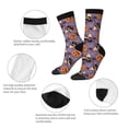 thumbnail image 3 of KLL Vintage Halloween Black Cat Print Cool Socks Men's Women's Crew Socks Funny Crazy Novelty Stockings, 3 of 6