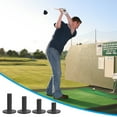 thumbnail image 4 of Uxcell Rubber Golf Tees, Tall Practice Training Driving Range Tee Stable Ball Holder Black 3", 4 of 6