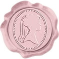 thumbnail image 2 of 50 Pcs Pink Bride Wax Seal Stickers Vintage Pink Envelope Seals 3cm Round Seal Adhesive Sticker Wine Label for Sealing Wedding Invitations Envelope Cards Gift Box Decoration, 2 of 9