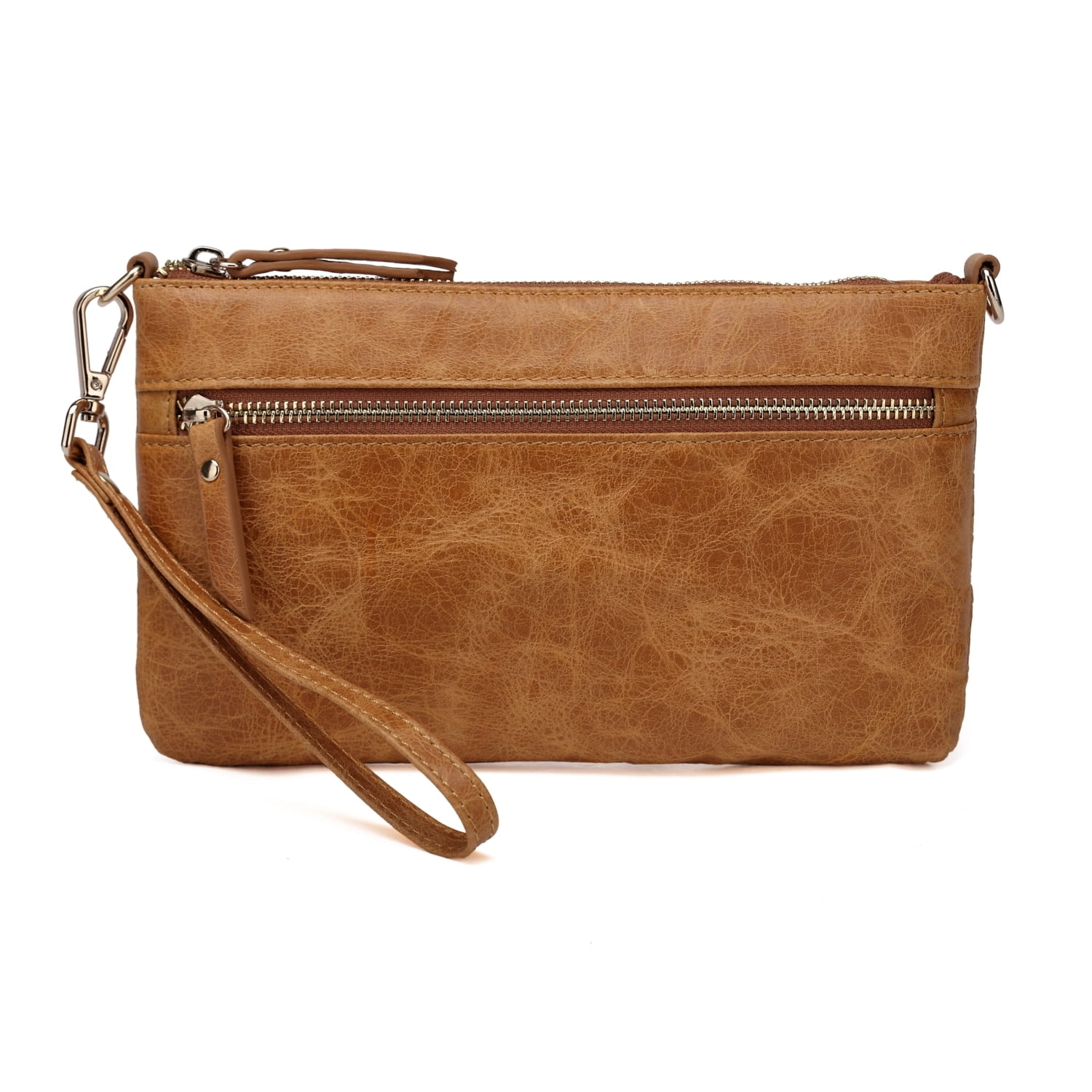leather crossbody clutch