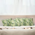 thumbnail image 3 of Ambesonne Spring Throw Pillow Cover 4 Pack, Tropic Exotic Palm Trees, 24", Green Ecru, 3 of 6