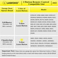 thumbnail image 4 of Yellow Learn Button Security+ 2.0 Garage Door Opener Remote Control Compatible with Chamberlain 940EV 953EV 956EV Liftmaster 891lm 893lm 950ESTD 953ESTD Remotes 1 Pack, 4 of 7