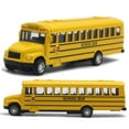 thumbnail image 4 of HEVIRGO Pull Back School Bus Car Model Toys, Collection Vehicle Children Toy Decor Gift, 4 of 7