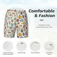 thumbnail image 6 of Picia Cooking Utensils pattern Mens Swim Trunks with Compression Liner Stretch Beach Shorts Quick Dry with Zipper Pockets No-Chafing Board Shorts-X-Large, 6 of 9