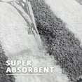 thumbnail image 4 of Extra Thick Plush Bathroom Rugs Non Slip Absorbent Soft Microfiber Bath Mat Machine Washable Fluffy Shaggy Rug 20x32 Grey and White, 4 of 6