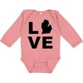 thumbnail image 3 of Inktastic Love Michigan Boys or Girls Long Sleeve Baby Bodysuit, 3 of 5