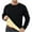 Black, variant on Yuyuzo Mens Crewneck Sweatshirt Long Sleeve Fleece Sherpa Lined Pullover Winter Thermal Underwear Top