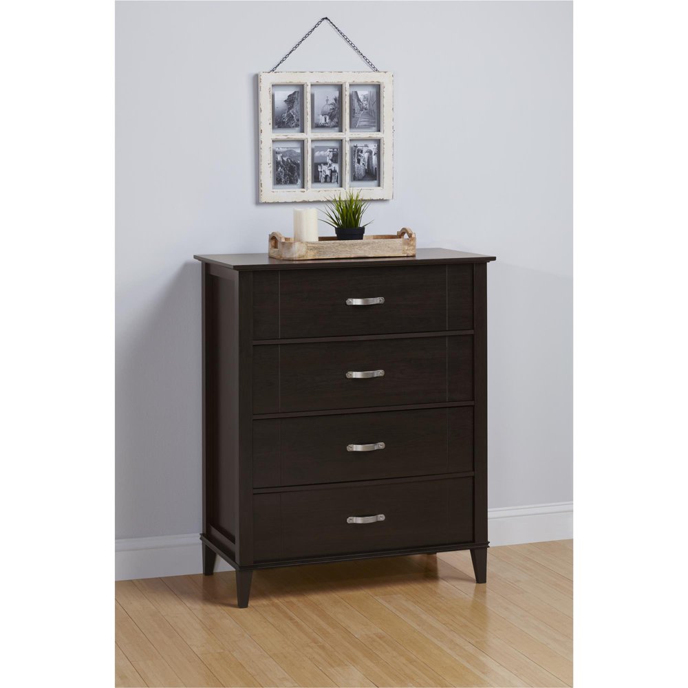 Ameriwood Home 4 Drawer Dresser Espresso