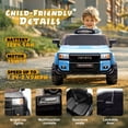 thumbnail image 4 of Okybaby 12V Kids Ride On Car W/Parents Control, Licensed Toyota LC250 2025 Car with 4-Wheel Suspension, Adjustable Volume, USB&Bluetooth, Power Display for Kids Aged 2-4 Years,Blue, 4 of 8