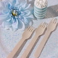 thumbnail image 2 of Efavormart 100 Pcs - Environmentally Friendly Disposable 6" Birch Wood Dinnerware Throw Away Green Party Forks, 2 of 11