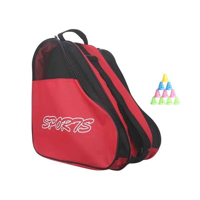 Bolsa de patinaje Zulema transpirable gran capacidad Rojo