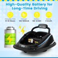 thumbnail image 3 of OLAKIDS Bumper Car for Toddlers, 12V Kids Electric Ride on Toy with Remote Control, Battery Powered Vehicle Racer for Baby, 360 Degree Spin Rotation, Colorful Flashing LED Lights, Music, 3 of 9