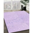 thumbnail image 3 of Ahgly Company Machine Washable Indoor Square Transitional Bright Lilac Purple Area Rugs, 5' Square, 3 of 7