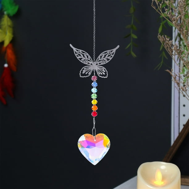 pstuiky Atrapasueños de cristal decoración para el hogar y el jardín colgante para atrapar el sol.
