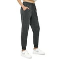 thumbnail image 3 of Stelle Women's Athletic Joggers Pants with Pockets,Lightweight Running Sweatpants Tapered Lounge Pants,Cotton Casual Workout Yoga Track 28",XL Gray, 3 of 4