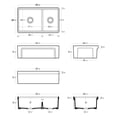 thumbnail image 7 of Tosca Farmhouse Fireclay 33" Double Bowl Kitchen Sink with Grid, Cutting-Board and Strainer in White, 7 of 7