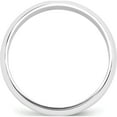 thumbnail image 2 of Platinum 5mm Half-Round Featherweight Band (Size 6.5) Made In United States plwhr050-6.5, 2 of 5