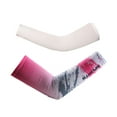 thumbnail image 2 of QTBIUQ Arm Sun Sleeves Compression UV Protection Men And Women Summer Sunblock Pink,S, 2 of 3