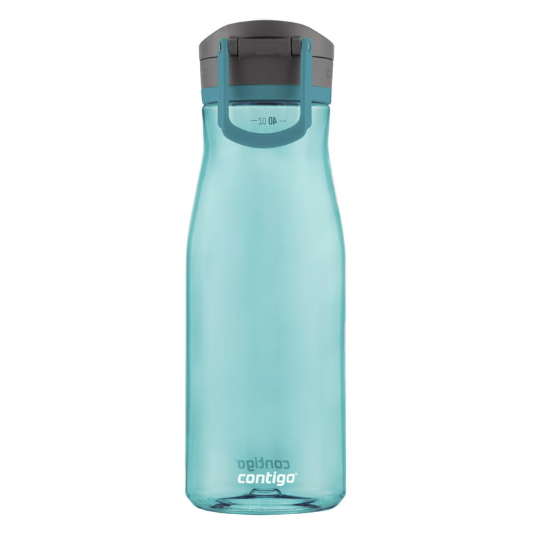 Contigo Jackson 2.0 Plastic Water Bottle with AUTOPOP Wide Mouth Lid  Juniper Teal, 40 fl oz 